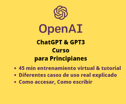 Curso ChatGPT &amp; GPT3 OpenAI
